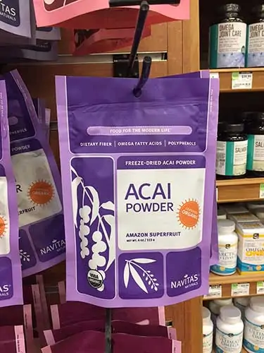 Navitas acai powder bag