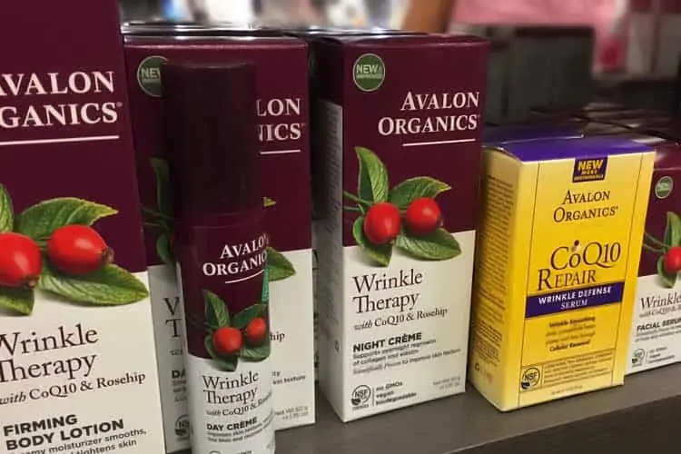 Avalon Organics CoQ10 Repair and Wrinkle Therapy products