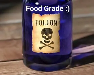 food grade bottle that's also poisonous