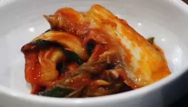 dish of kimchi