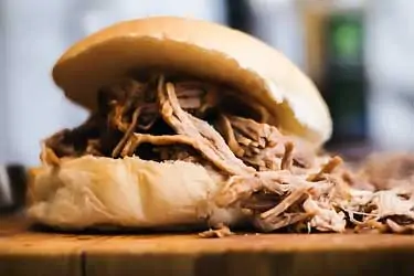 pulled BBQ pork sandwich