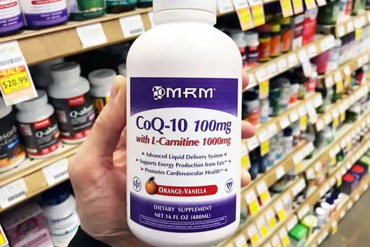 bottle of liquid CoQ10