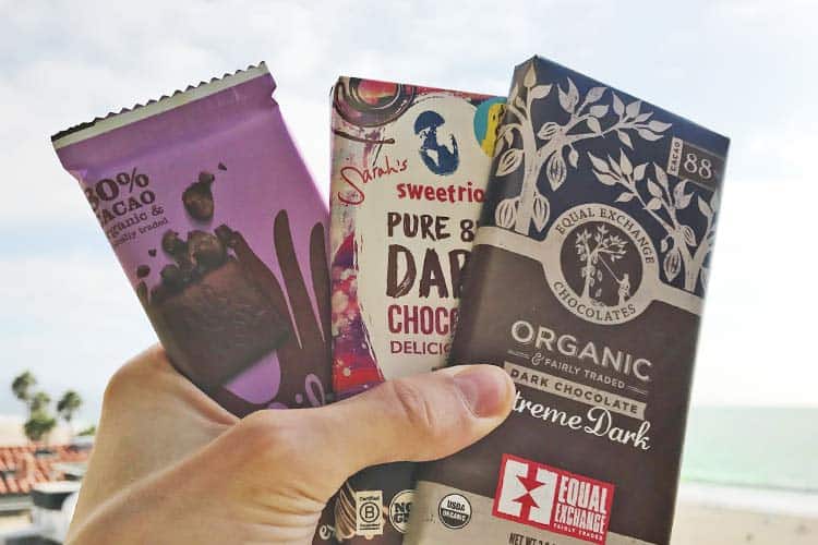 organic dark chocolate bars