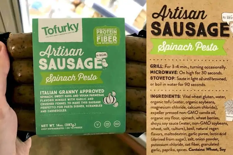 Tofurky seitan sausage