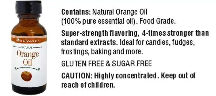 LorAnn orange oil ingredients and instructions for use