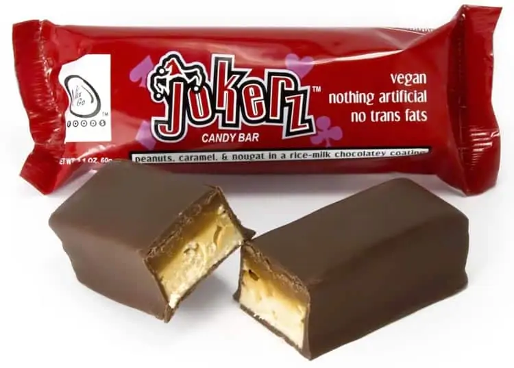 vegan Snickers candy bar