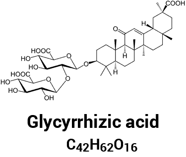 glycyrrhizic acid molecular structure and chemical formula