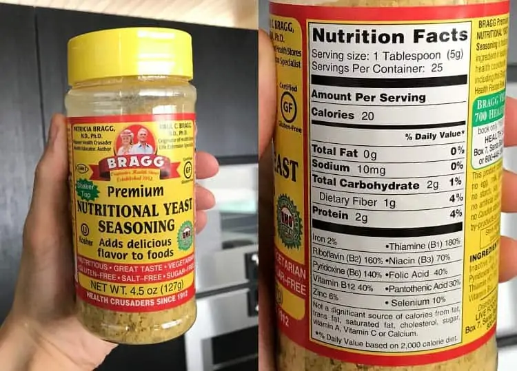 nutritional yeast nutrition facts