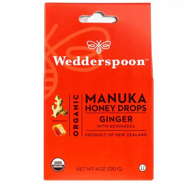 Wedderspoon Manuka honey organic cough drops