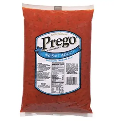 Prego no salt added pasta sauce